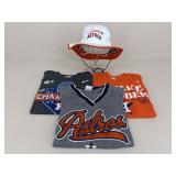 Sz M & L Astros Womenï¿½s Shirts & Hat / 4 pc
