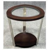 End Table w/ Glass Top