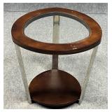 End Table w/ Glass Top