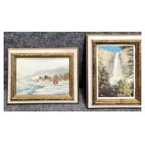 2/PC Vintage Framed Prints