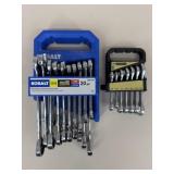 Blue Hawk & Kobalt Wrench/Ratcheting Sets / 2 Sets