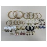 Costume / Fashion Hoop Earrings - 21 Pairs