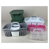 Plastic Storage Containers/ Trays / 7 pc