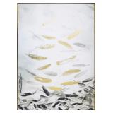 Feather Print on Canvas