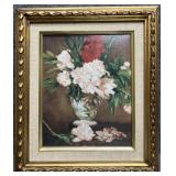 'Vase of Peonies' Print on Canvas by Manet