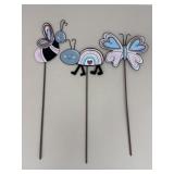 Round Top Metal Lawn Decor / 3 pc