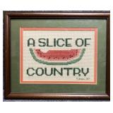 'A Slice of Country' Cross Stitch
