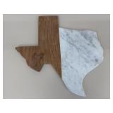 Marble & Wood Texas Cutting Board