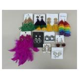 Costume Earrings / 10 Pairs
