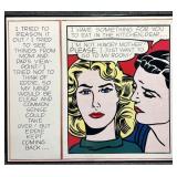 Roy Lichtenstein "Eddie Diptych" Art Print