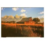 "Fall at the Barn" Print on Canvas by Rick Louie
