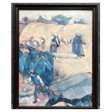 "The Haystacks" Print by Paul Gauguin