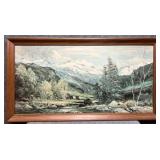 "Owens Valley" Print on Board by Robert Wood