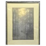 "Misty Forest" Original Watercolor by S. Tosuke