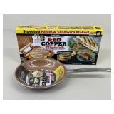 Red Copper Flipwich & Fry Pan