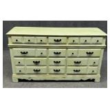 Painted Dresser on Wood Casters