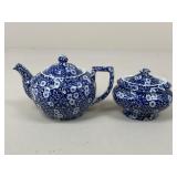 Crownford Calico Tea Pot & Sugar Bowl