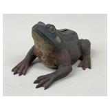 Cast Iron Frog Coin Bank