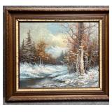 Original Painting on Canvas Signed Rozaru