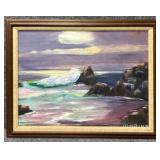 Original Oil Painting on Canvas Signed Marina