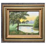 Original Painting on Canvas Signed M. Grant