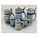 Vintage Avon Steins / 6 pc