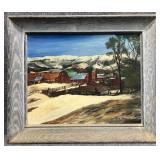Original Painting on Canvas-board  Signed Witten