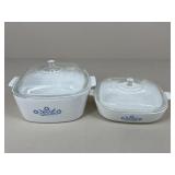 Corning Ware Blue Corn Flowers Casserole Dishes