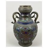 Champlevï¿½ Enameled Bronze Vase
