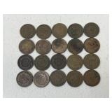 Indian Head Pennies / 20 pc