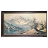 "Windy Mountain Peak" Vintage Print by Wilmer