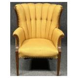 Vintage Channel Back Arm Chair
