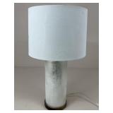 Glass & Wood Lamp w/ Shade