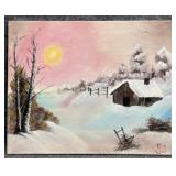 Original Painting on Canvas Signed SS