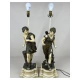 Vintage "Diana & Hermes" Table Lamps