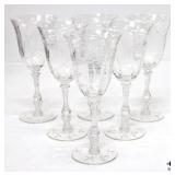 "Achilles" Water Goblets by Cambridge 6pc