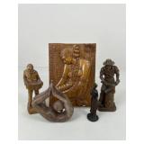 Carved Wood Figures & Wall Decor