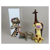 Giraffe Ceramic/Metal/Plush Figures & Painting