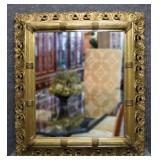 Mirror in Ornate Karat Gold Finished Frame