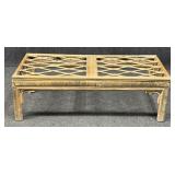 Bamboo Coffee Table No Glass Top