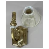 Lenox Brass Wall Sconce w/ Shade