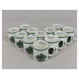 Spode Christmas Tree Mugs / 12 pc