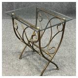 Metal & Glass Side Table