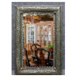 Mirror in Hammered Metal Frame