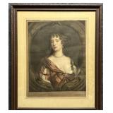 "Countess of Shrewbury" Antique Color Etching