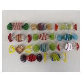 Art Glass Candy Pieces / 11 pc