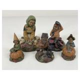 Vintage Tom Clark Gnome Figures / 5 pc