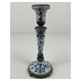 Oriental Accent Hand painted Ceramic Candleholder