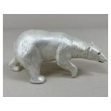 Vintage Plaster Polar Bear Figure