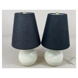 Pair Of Kate Spade Ceramic Lamps w/ Shades